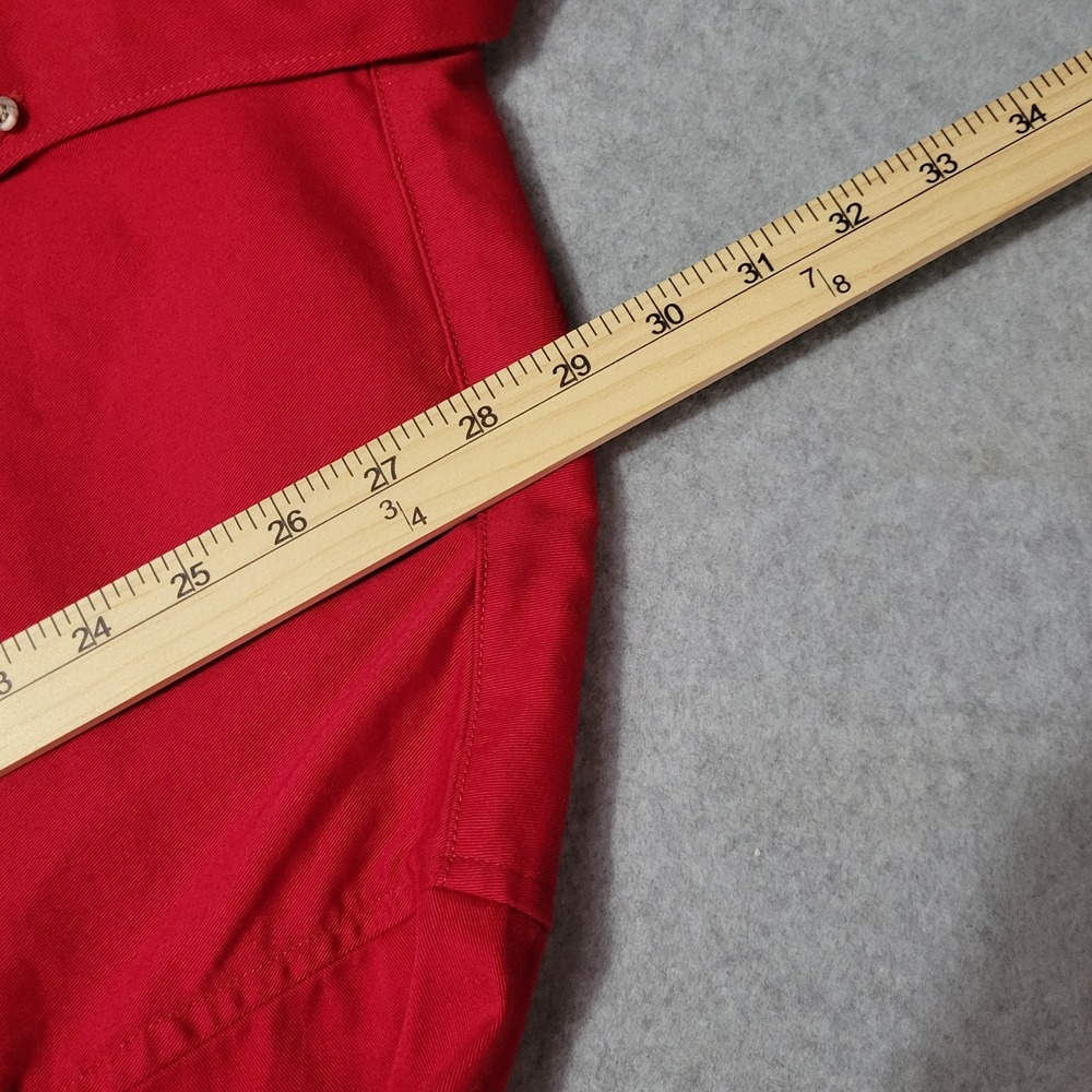 Vintage Wrangler Big Man X-Long Tails Red Shirt 18-36 BIG - Picture 13 of 14